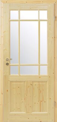 Foto einer Landhaustuer in Echtholz Fichte massiv